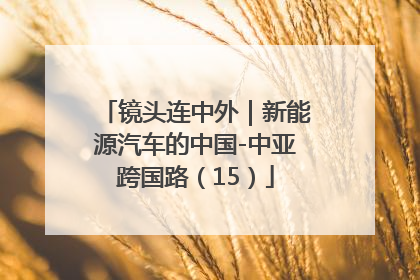 镜头连中外｜新能源汽车的中国-中亚跨国路（15）