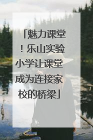 魅力课堂！乐山实验小学让课堂成为连接家校的桥梁
