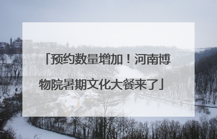 预约数量增加！河南博物院暑期文化大餐来了