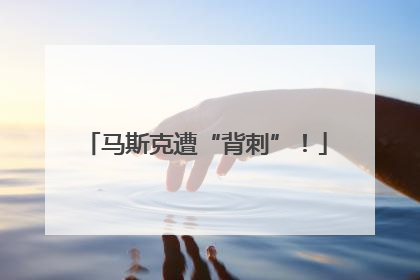 马斯克遭“背刺”！
