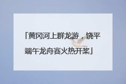黄冈河上群龙游，饶平端午龙舟赛火热开桨