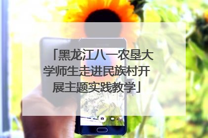 黑龙江八一农垦大学师生走进民族村开展主题实践教学