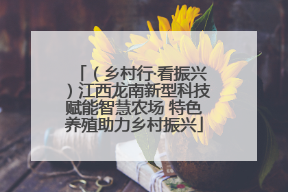 （乡村行·看振兴）江西龙南新型科技赋能智慧农场 特色养殖助力乡村振兴