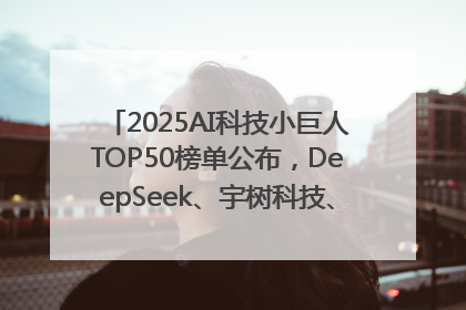 2025AI科技小巨人TOP50榜单公布，DeepSeek、宇树科技、蘑菇车联等企业荣誉上榜