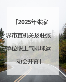 2025年张家界市直机关及驻张单位职工气排球运动会开幕