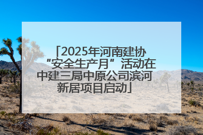 2025年河南建协“安全生产月”活动在中建三局中原公司滨河新居项目启动