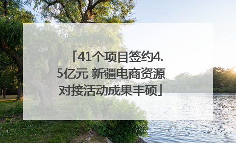 41个项目签约4.5亿元 新疆电商资源对接活动成果丰硕