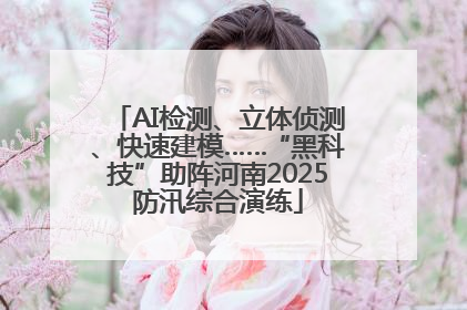 AI检测、立体侦测、快速建模……“黑科技”助阵河南2025防汛综合演练