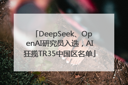 DeepSeek、OpenAI研究员入选，AI狂揽TR35中国区名单